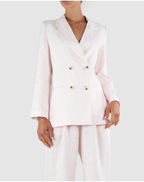 Amelius - Azure Linen Blazer