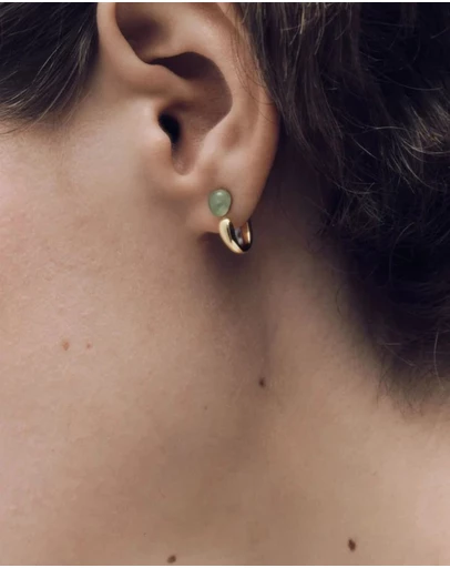 PDPAOLA - Green Aventurine Nova Earrings