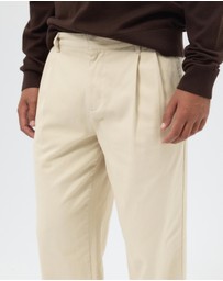 AERE - Aiden Double Pleat Relaxed Chinos