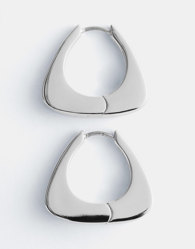 & Other Stories - Chunky Triangle Hoop Earrings