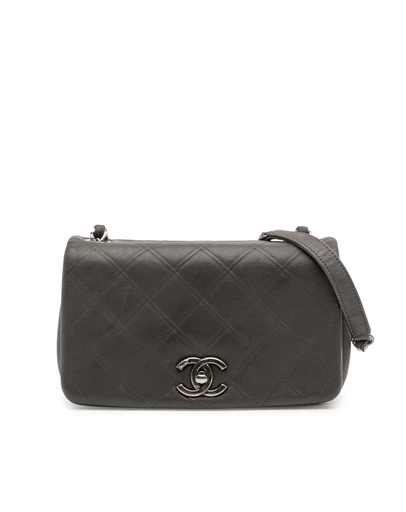 Pre-Loved by Azura Reborn - Pre-Loved Diamond Embossed Calfskin New Chic Flap