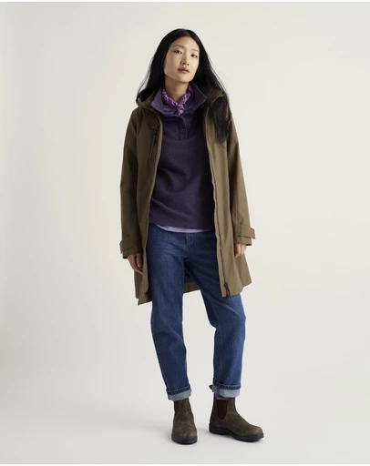 Seasalt - Seasalt Cornwall Green Coverack Waterproof Coat