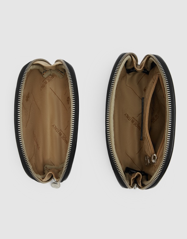 Republic of Florence - Duo Black Leather Pouch Set