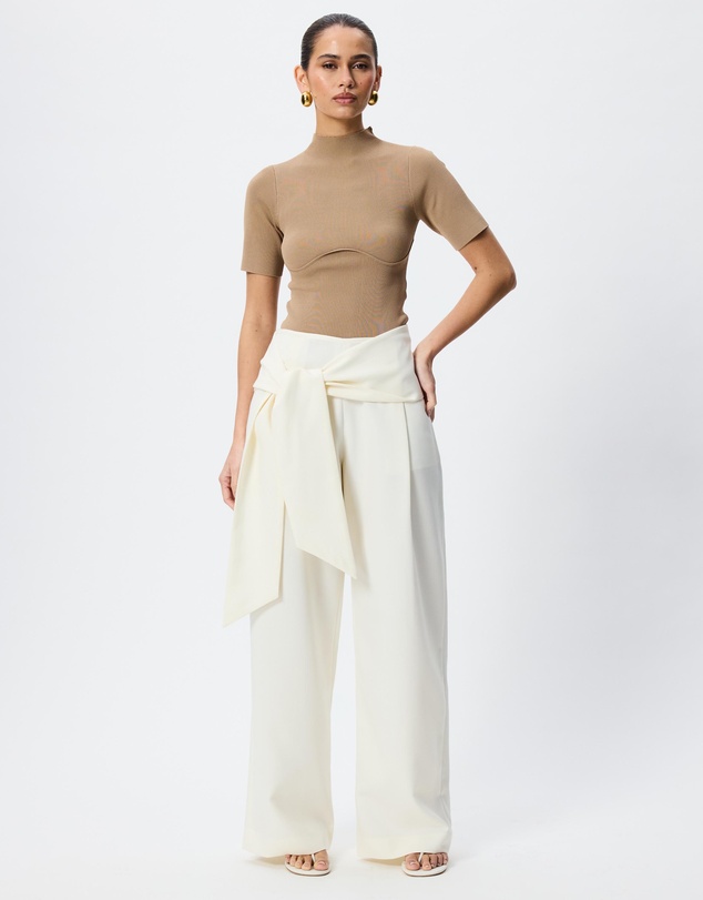 Tussah - Sophia High Waist Tie Detail Pants