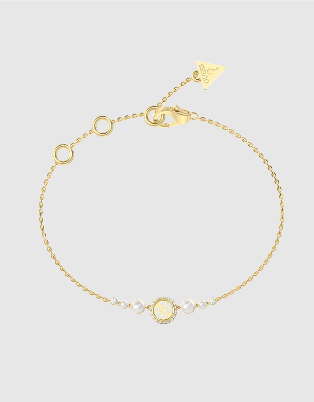 GUESS - Gold-Tone Tiny Pearly Bracelet
