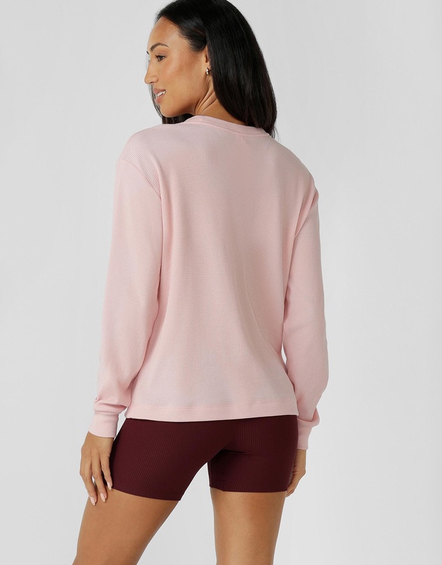 Lorna Jane - Off Duty Waffle Long Sleeve T-Shirt