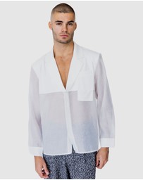 Justin Cassin - Isaiah Collared Sheer Shirt