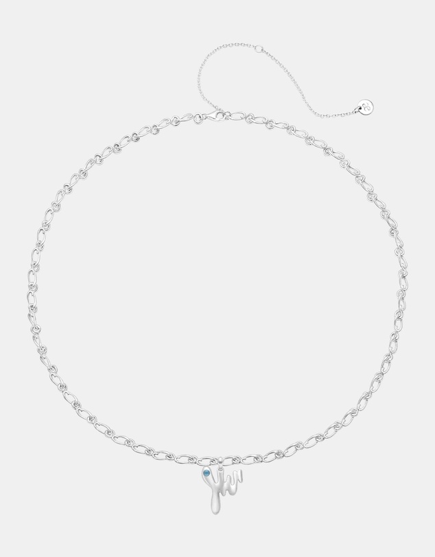 Graedance - Scorpio Aquamarine Pendant on Eclipse Necklace