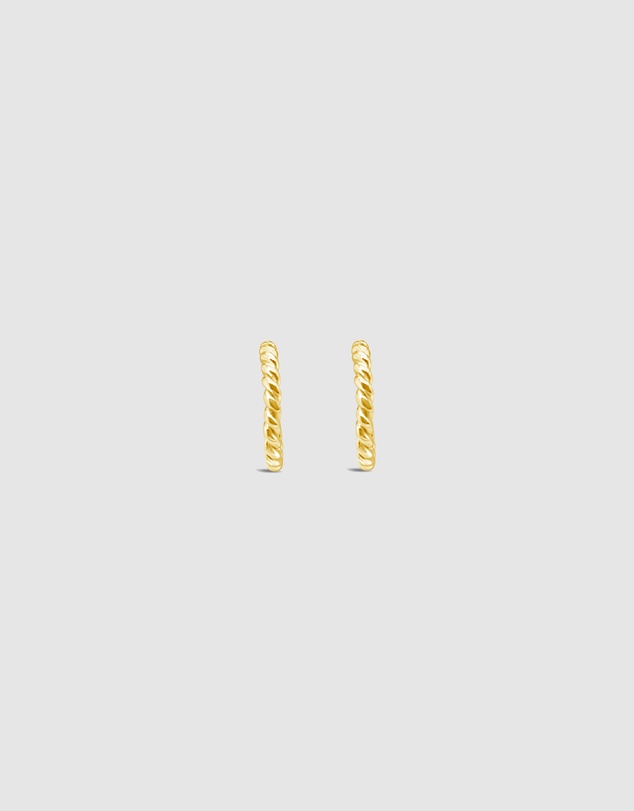 Ichu - Rope Twist Hoops Gold