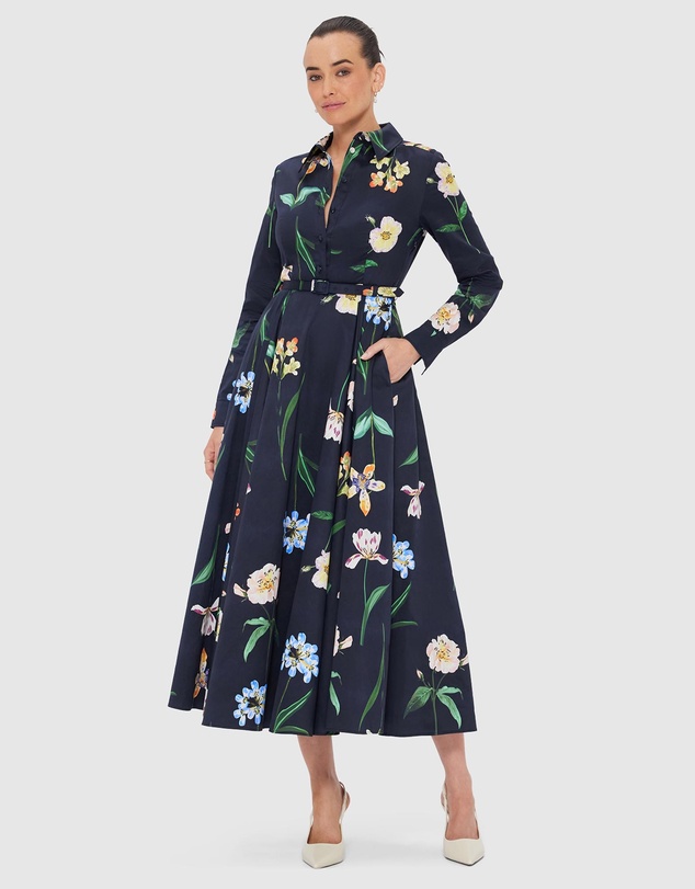 LEO LIN - Zara Shirt Midi Dress