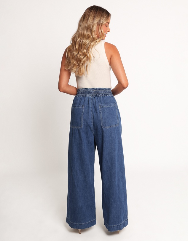 Petal & Pup - Jenni Wide Leg Pant - Denim