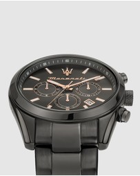 Maserati - Attrazione 43mm Black Stainless Steel Watch
