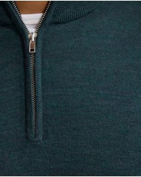 Oxford - Merino Zip-Neck Wool Pullover