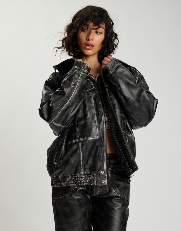 ONE TEASPOON - Atlas Leather Utility Jacket
