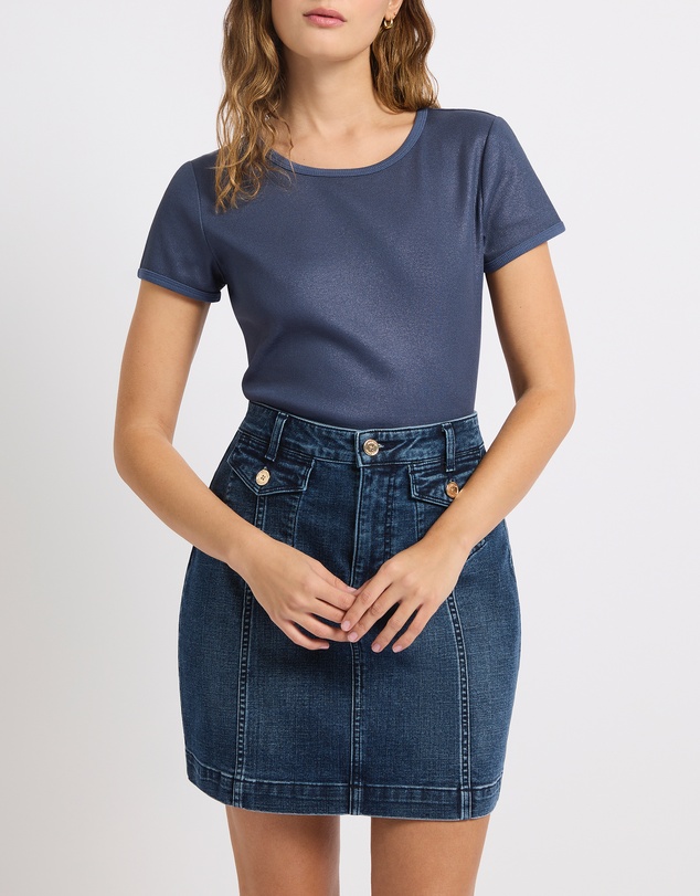 Marcs - Cassandra Rib Foil Tee