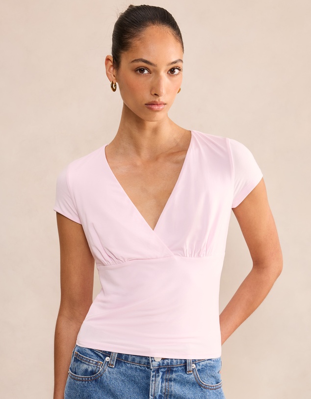Forever New - Harri Short Sleeves V-Neck Top