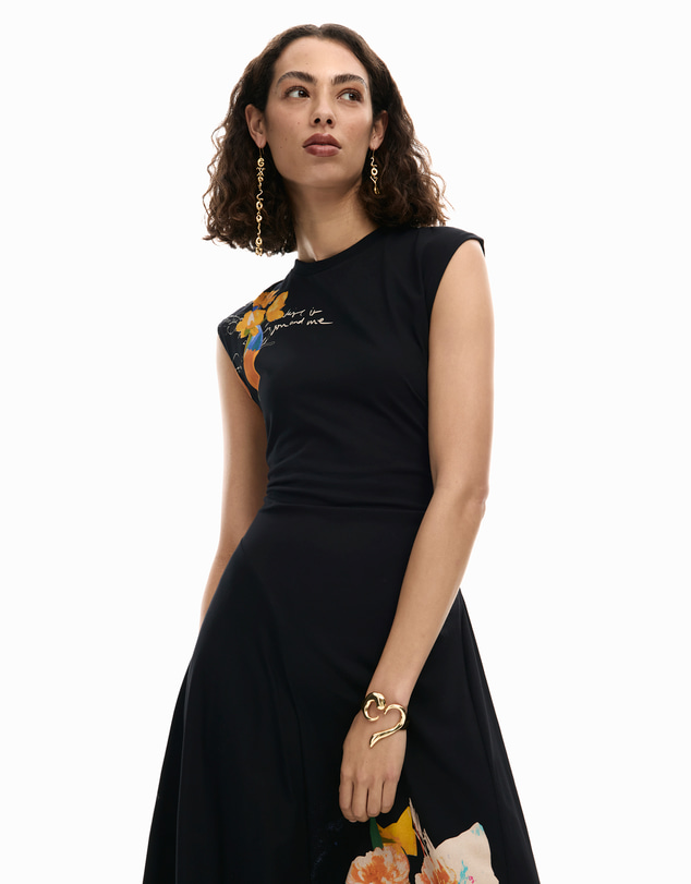 Desigual - Asymmetric floral dress