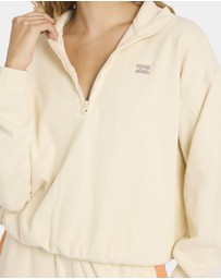 Billabong - Womens Classic Feels Half Zip Fleece Top