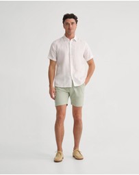 Oxford - Leyton French Linen Short Sleeve Shirt