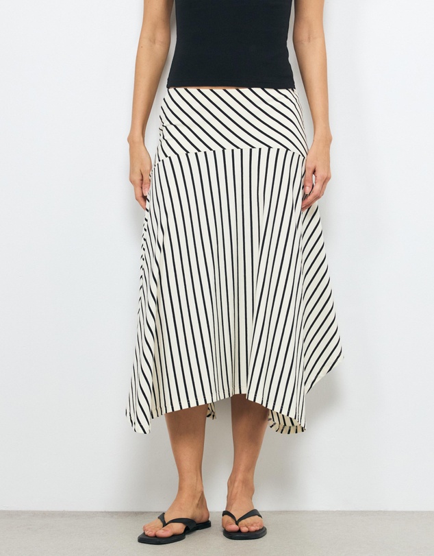 AERE - Billie Stripe Maxi Skirt