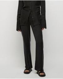 FRIEND of AUDREY - Perle 100% Cupro Straight Trouser