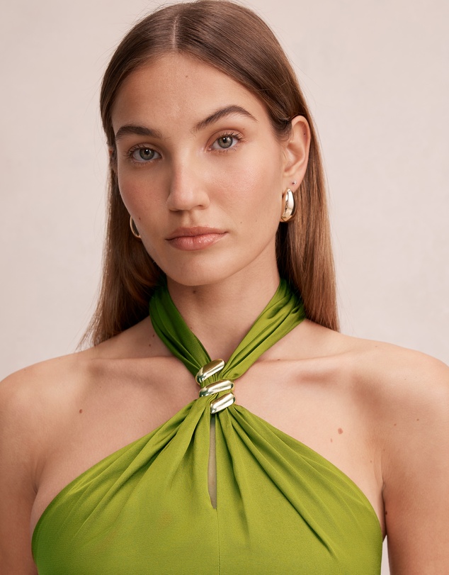 Forever New - Mariposa Halter Neck Maxi Dress