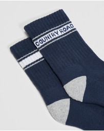 Country Road - Organically Grown Cotton Blend Cr Sport Crew Sock