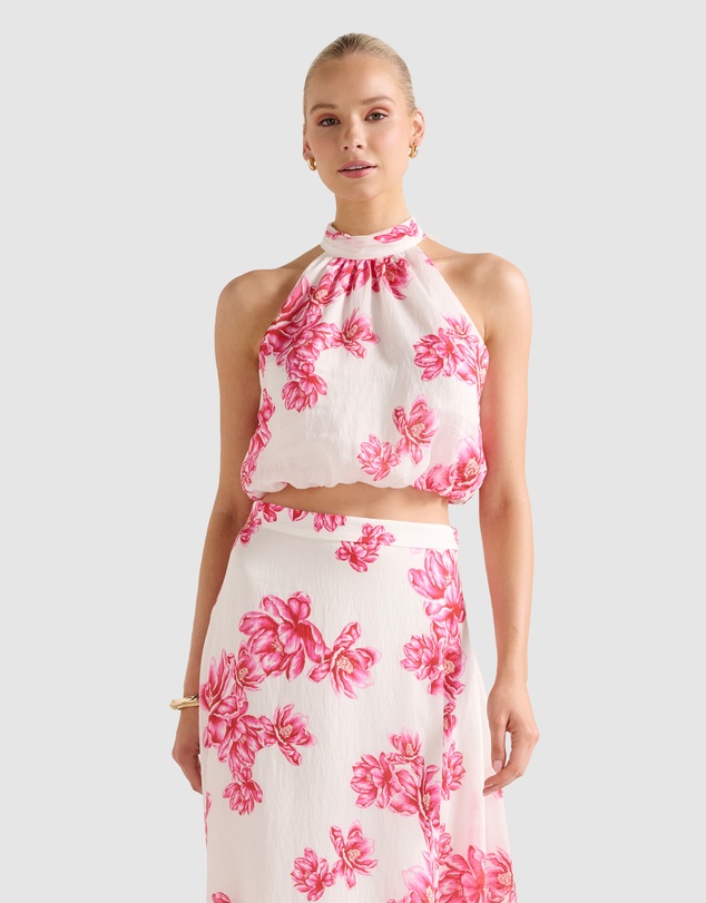 Forever New - Maisie Halter Neck Tie Up Top