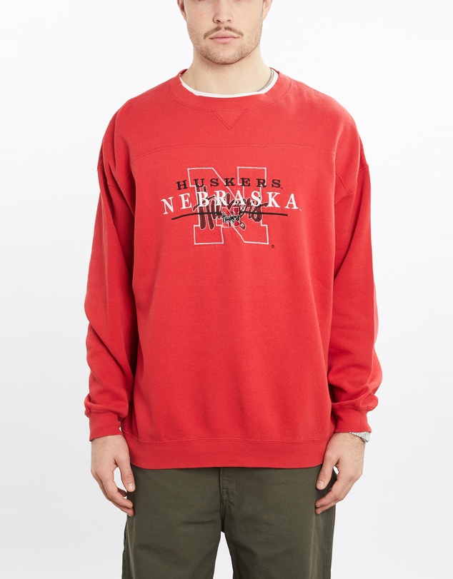 Vintage by The Real Deal - Pre Loved - Vintage 90s NCAA University of Nebraska Huskers Sweatshirt