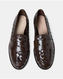 Loeffler Randall - Rachel Woven Leather Loafers