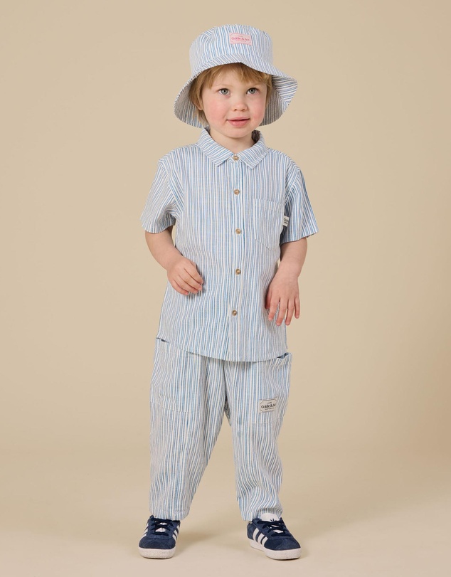 Goldie + Ace - Sailor Stripe Holiday Shirt - Babies-Kids