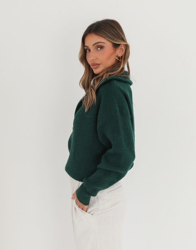 Esther & Co - Merete Knit - Dark Green