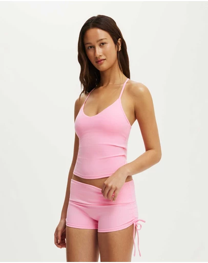 Cotton On Body Active - Ultra Soft Tie Side Roll Over Micro Short