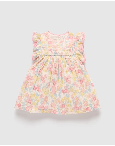 Purebaby - Smocked Dress-Kids-Babies