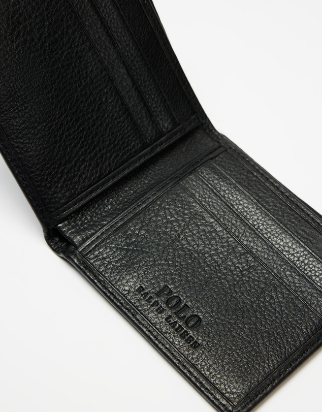 Polo Ralph Lauren - Pebbled Leather Billfold Wallet- ICONIC EXCLUSIVE