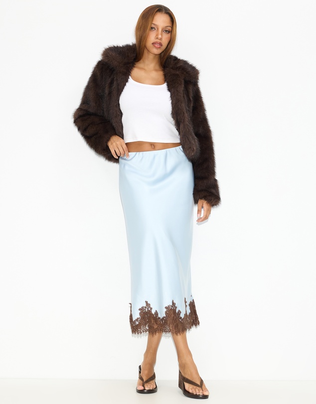 Dazie - Rhea Lace Midi Skirt