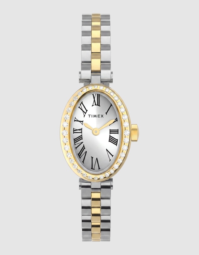 TIMEX - Cavatina® 19mm Crystal Dial Stainless Steel Bracelet Watch
