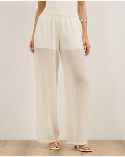 Atmos&Here - Jamie Relaxed Chiffon Pants
