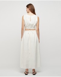 FRIEND of AUDREY - The Linen Waist Tie Dress