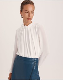 SABA - Willa High Neck Long Sleeve Top