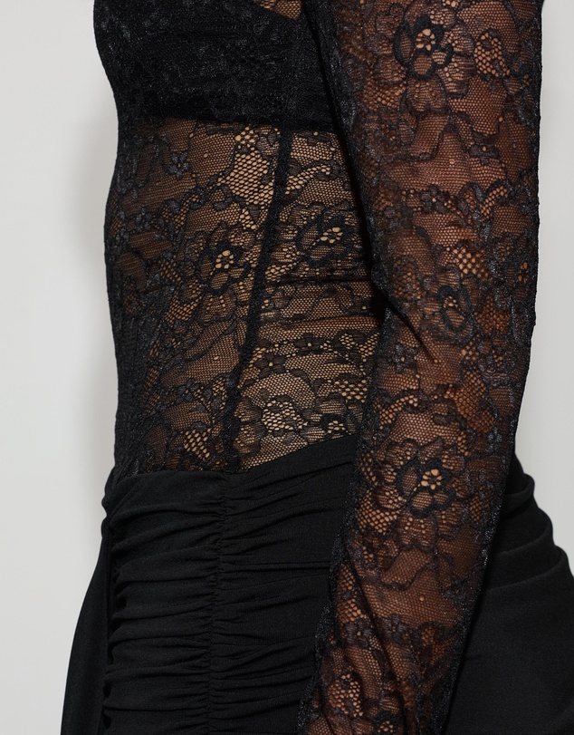 Dazie - Aster Lace Long Sleeve Mini Dress