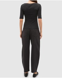 Seed Heritage - Boat Neck Half Sleeve Top