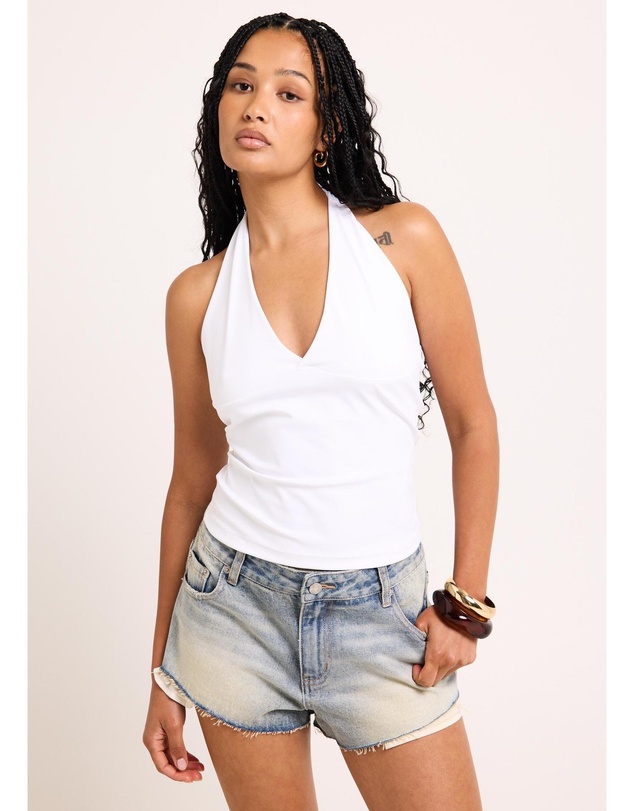 General Pants Co. Basics - Plunge Halter Top