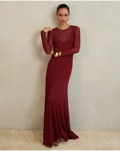 REISS - ATELIER Ami Pointelle-Knit Maxi Dress