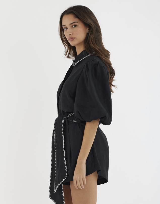 Amelius - Chloe Stitch Detail Linen Shirt