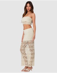 EDIKTED - Ida Crochet Tube Top