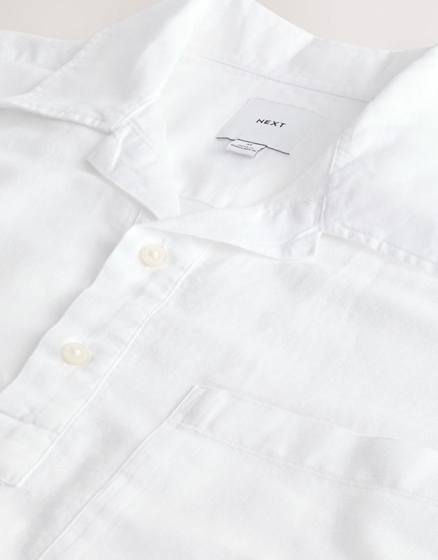 NEXT - Linen Blend Short Sleeve Shirt