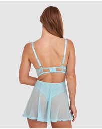Bras N Things - Night Games Forever Yours Unlined Babydoll Bra - Light Blue