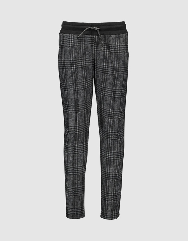 B.Nosy - Check Pants with Contrast Tape - Kids-Teens