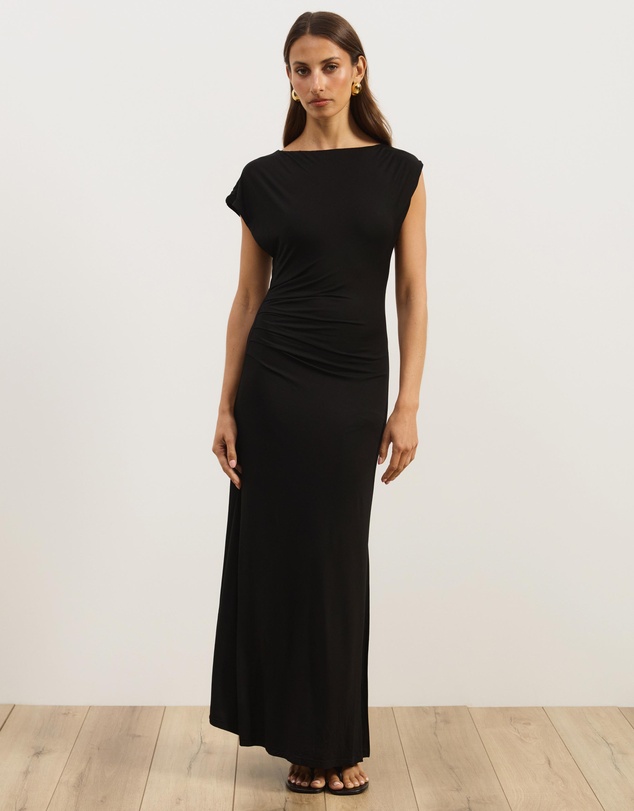 Atmos&Here - Ruth Jersey Midi Dress With Side Split